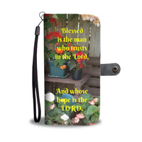 Blessed Is The Man Who Trusts - Phone Wallet Case (FREE SHIPPING)