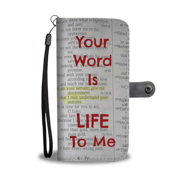 Your Word Is Life To Me - Phone Wallet Case (FREE SHIPPING)