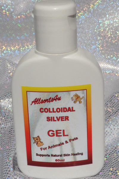 Allsorts4u Colloidal Silver ANTISEPTIC GEL for ANIMALS & PETS 60ml (NZ Sales Only)