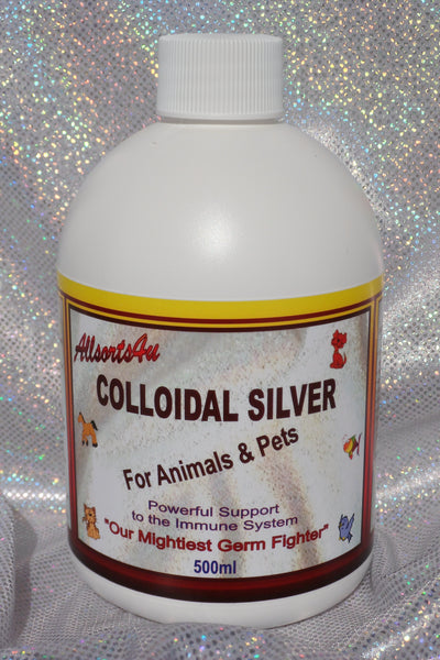 Allsorts4u Colloidal Silver ANIMALS & PETS 500ml (NZ Sales Only)